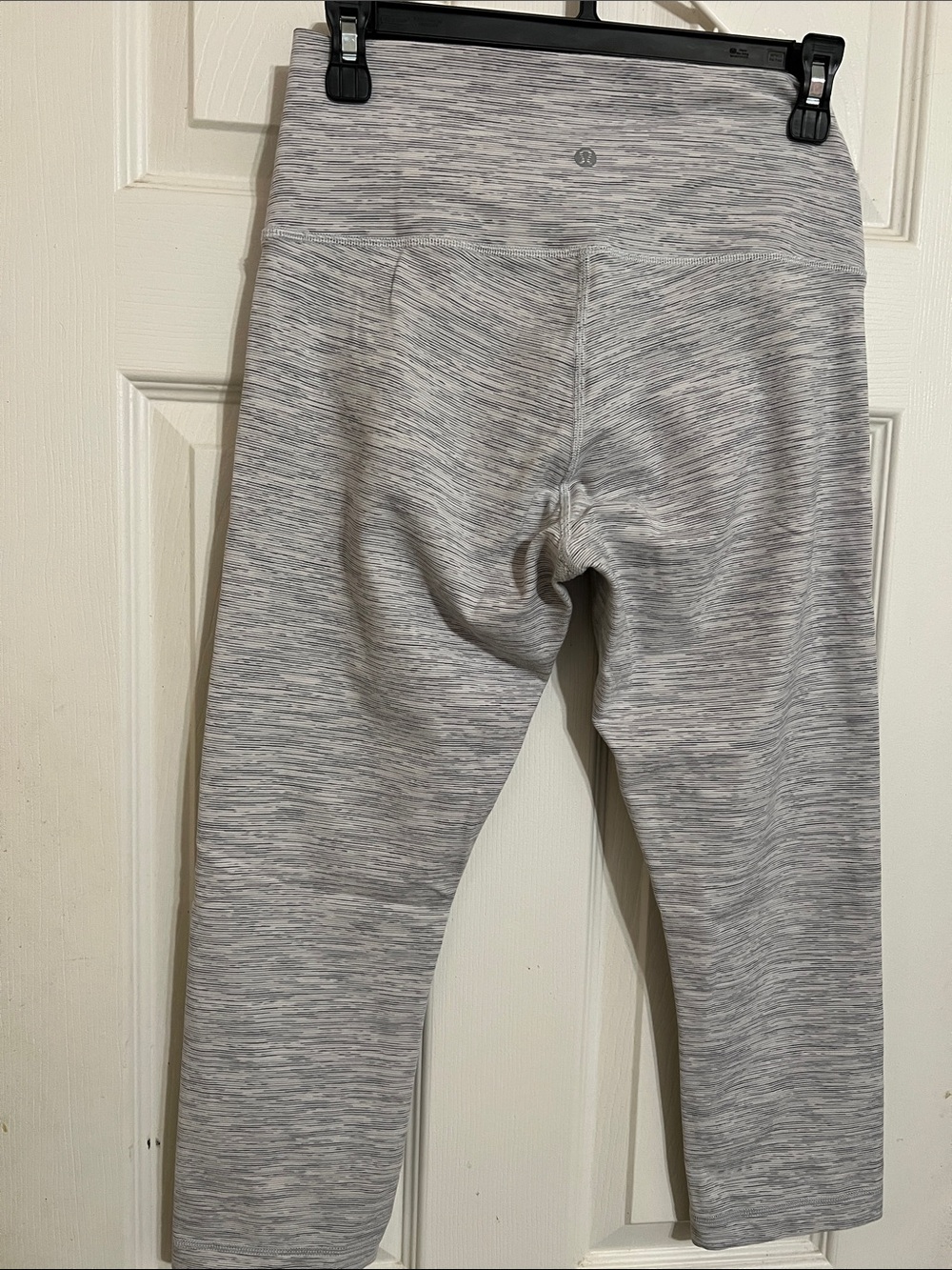 lululemon athletica Gray Space-Dye Cropped Leggings
